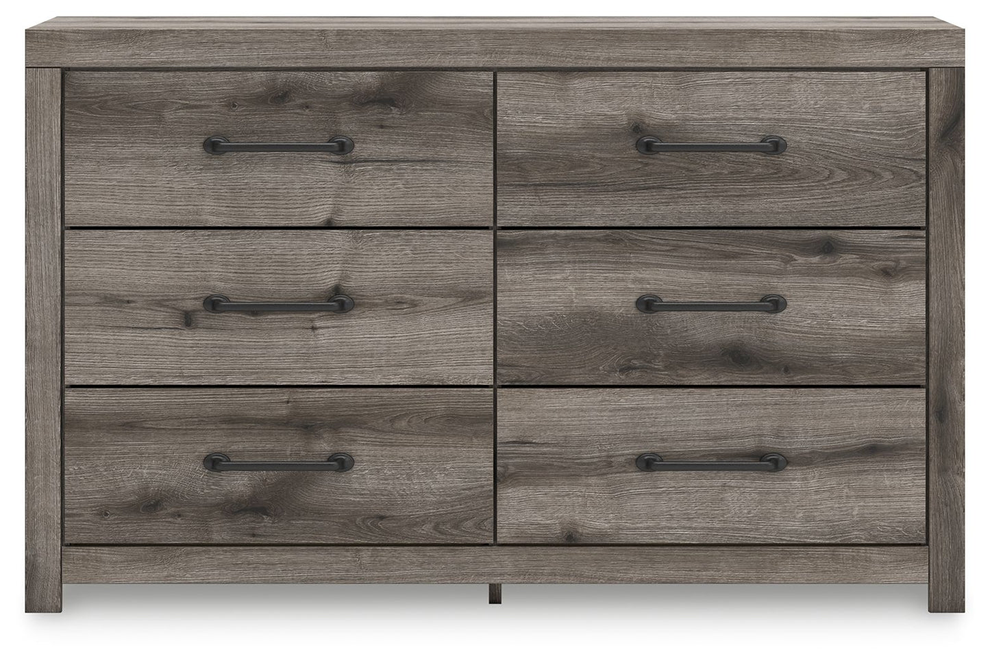 Graystorm - Brown Gray - Six Drawer Dresser - Hornell Furniture Outlet