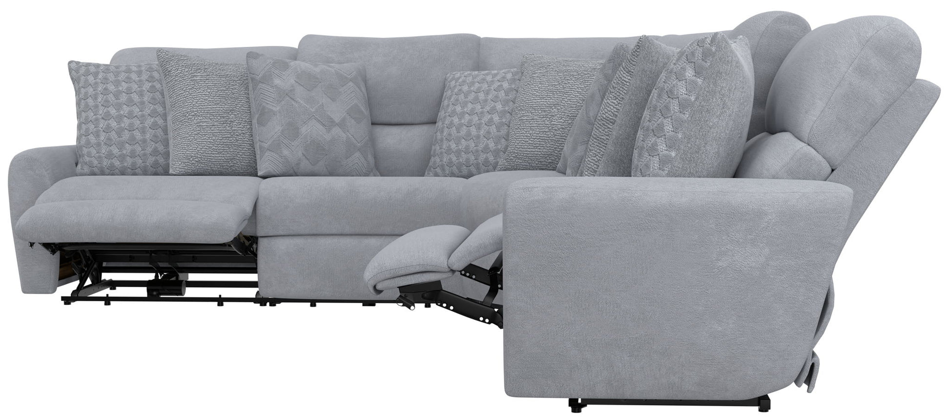 Majesty - Deep Seating Power Reclining Sectional - Hornell Furniture Outlet
