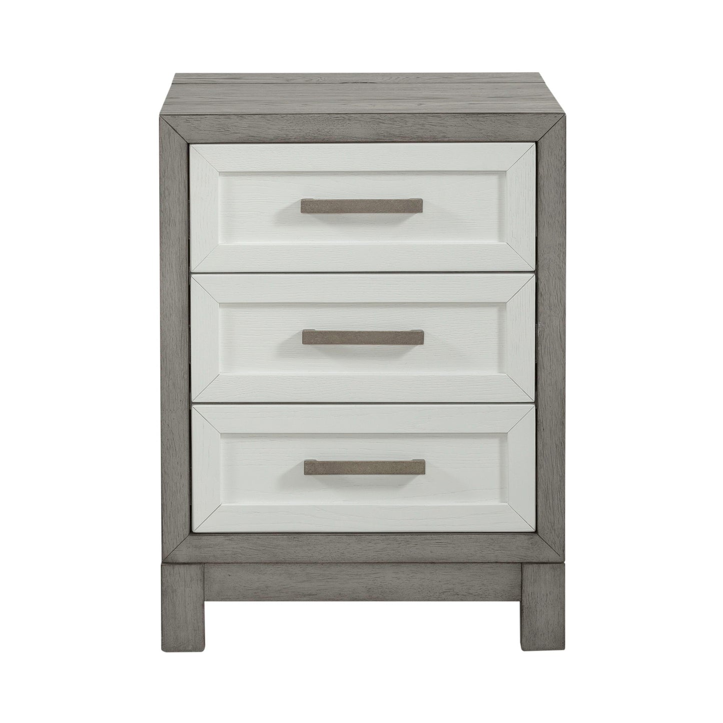 Palmetto Heights - 3 Drawer Chair Side Table - White - Hornell Furniture Outlet