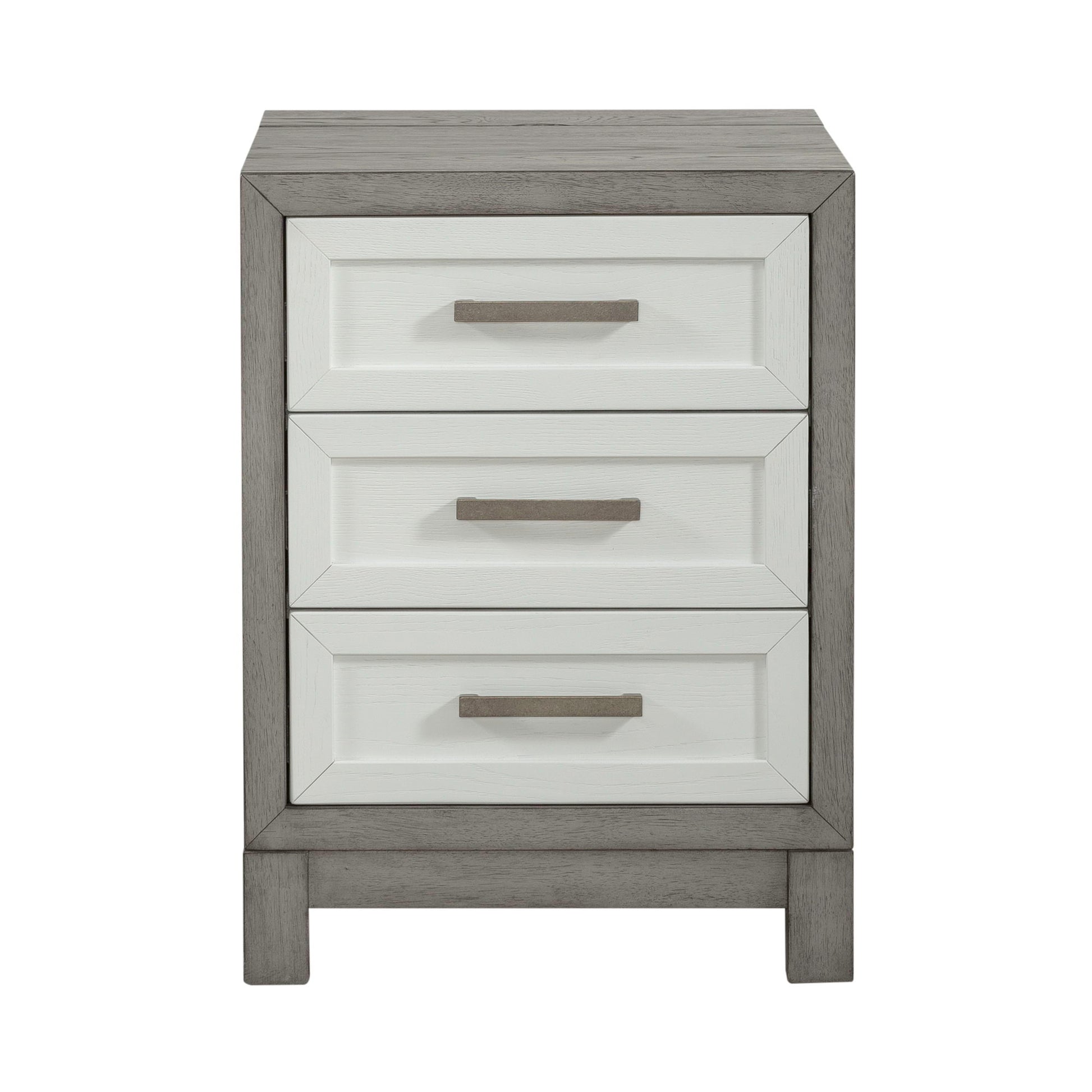 Palmetto Heights - 3 Drawer Chair Side Table - White - Hornell Furniture Outlet