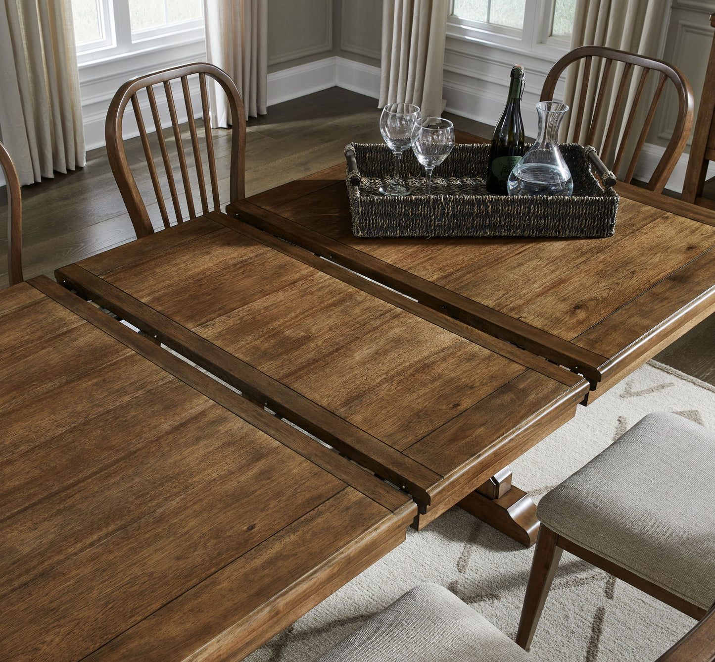 Sturlayne - Brown - Rectangular Dining Room Extension Table - Hornell Furniture Outlet