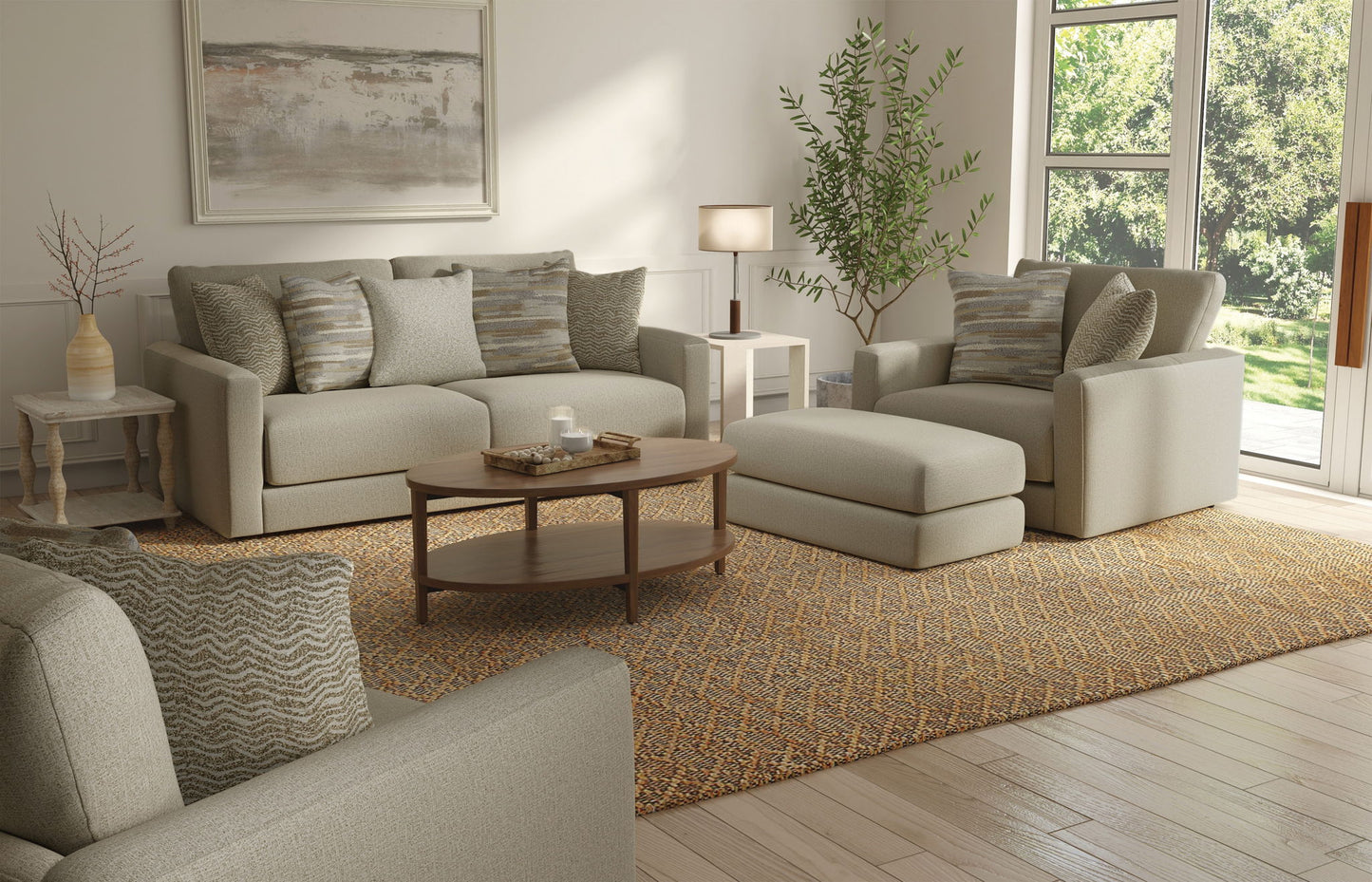 Amelia - Sofa - Sand - Hornell Furniture Outlet