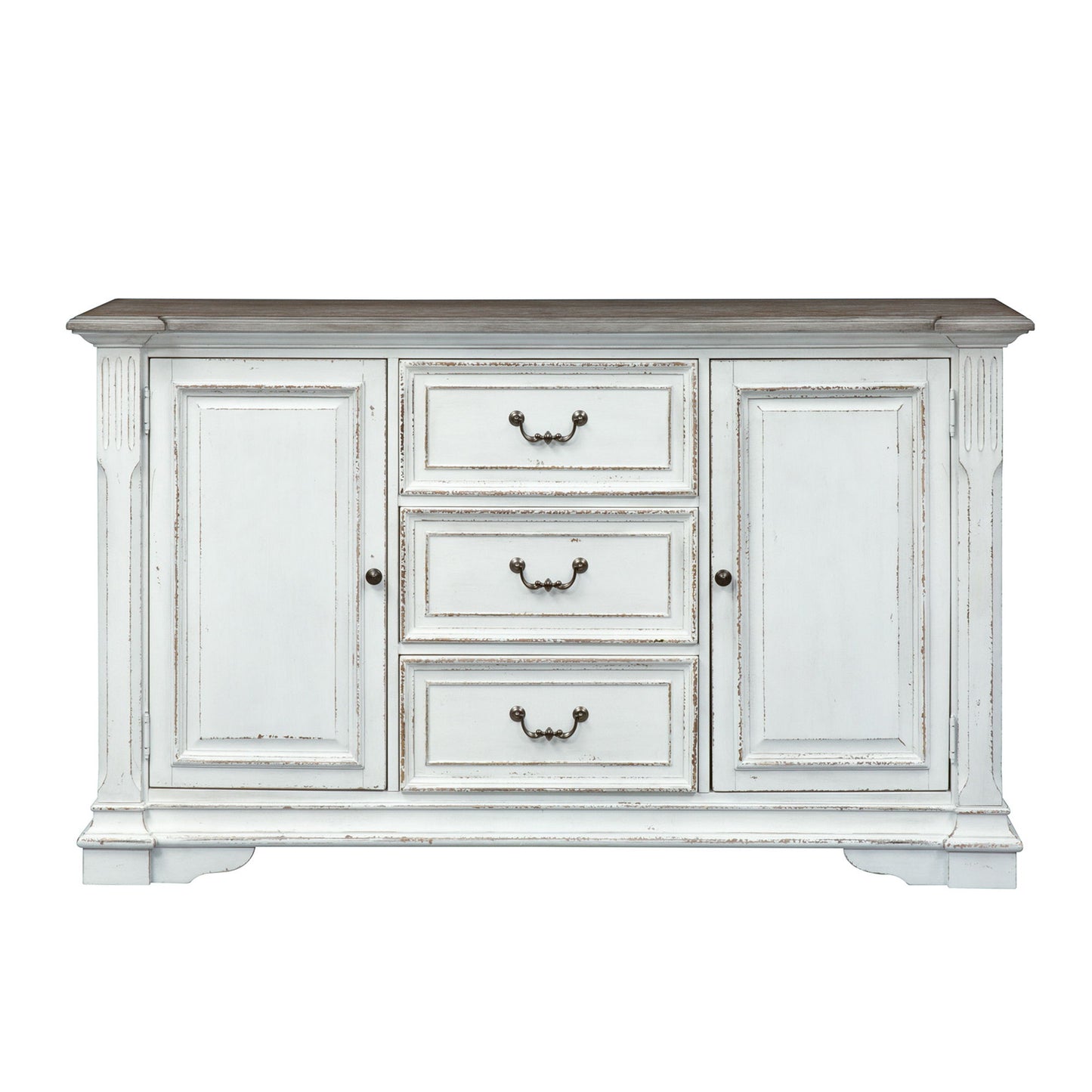 Abbey Park - Buffet - White - Hornell Furniture Outlet