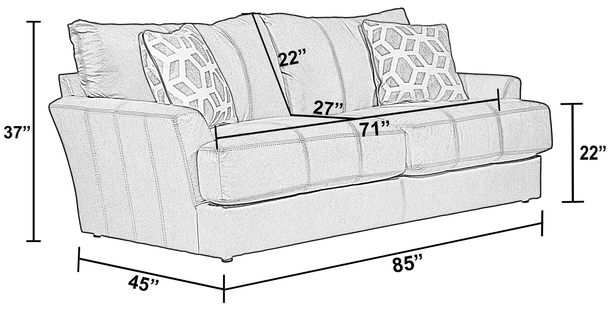 Prato - Sofa - Hornell Furniture Outlet