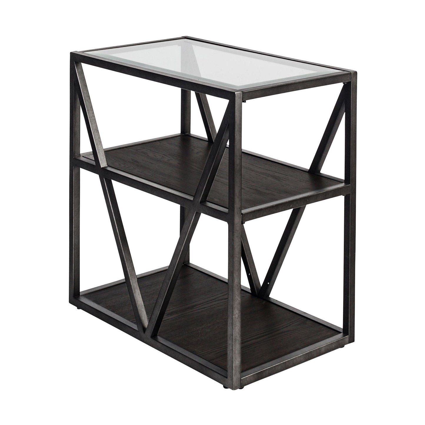 Arista - Chair Side Table - Dark Gray - Hornell Furniture Outlet