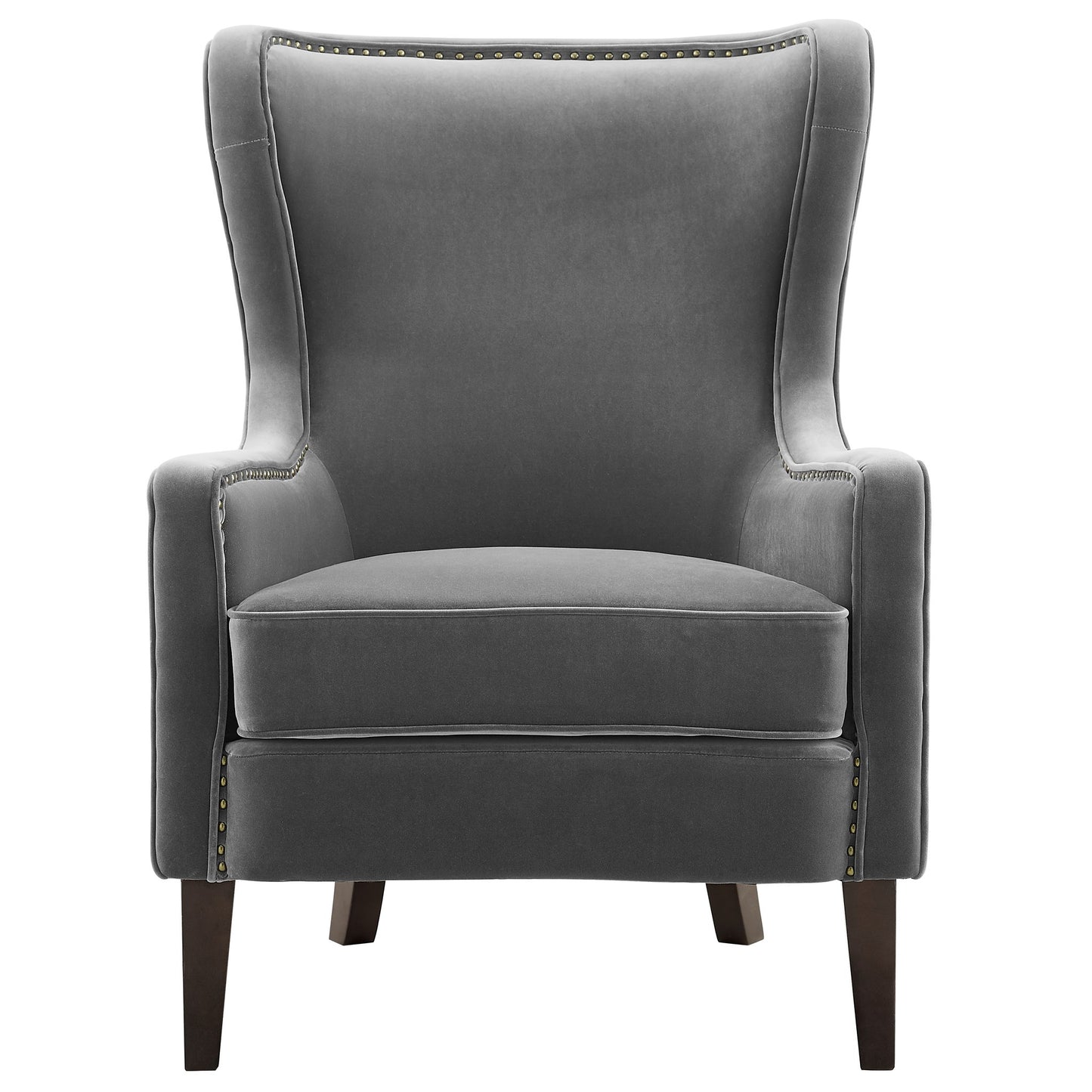Rosco - Velvet Wingback Chair - Hornell Furniture Outlet