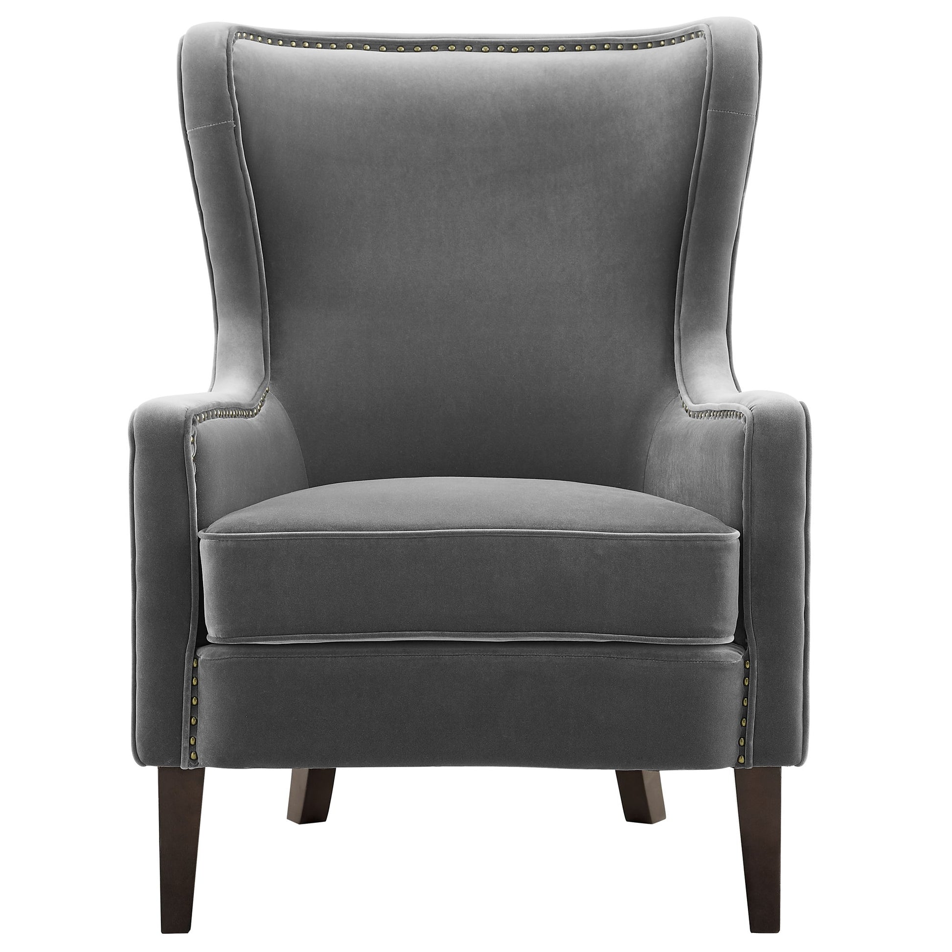 Rosco - Velvet Wingback Chair - Hornell Furniture Outlet