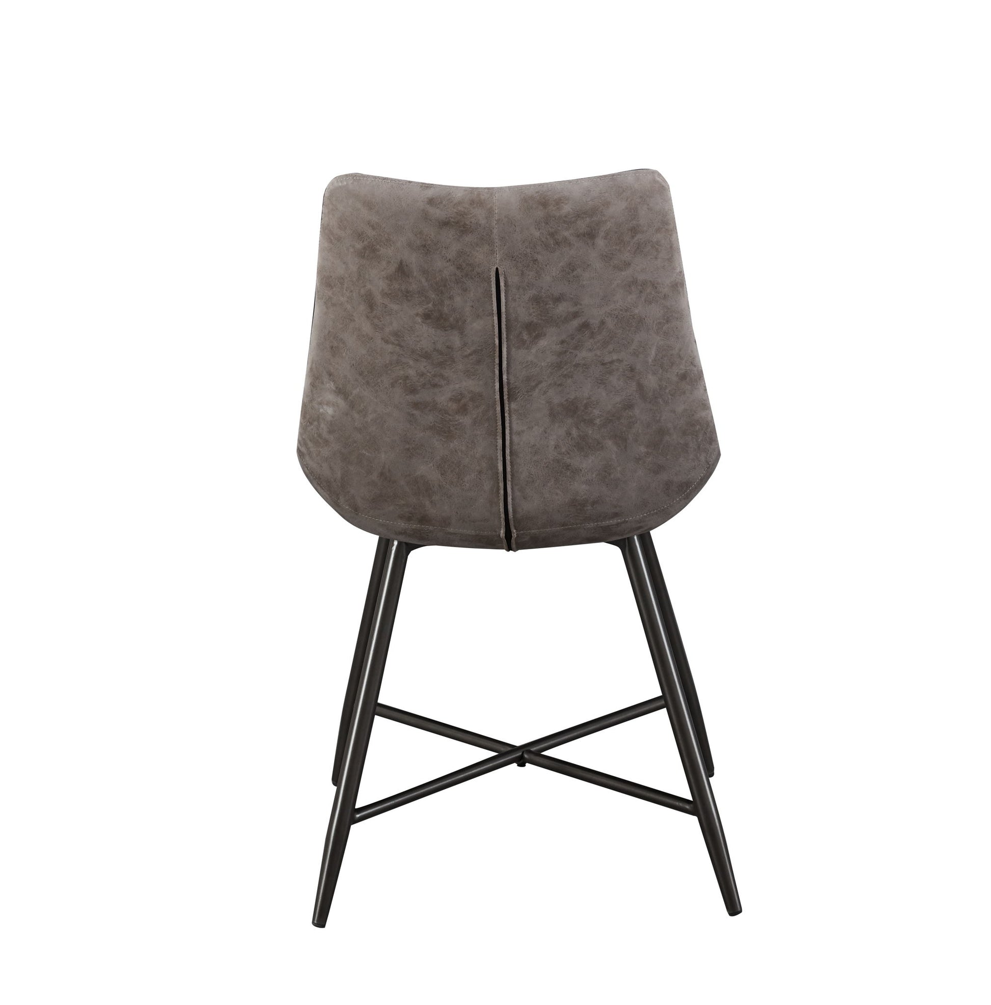 Ramona - PU Side Chair (Set of 2) - Brown - Hornell Furniture Outlet