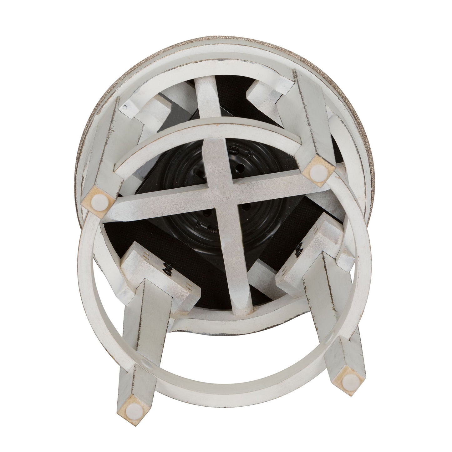 Magnolia Manor - Console Swivel Stool - White - Hornell Furniture Outlet