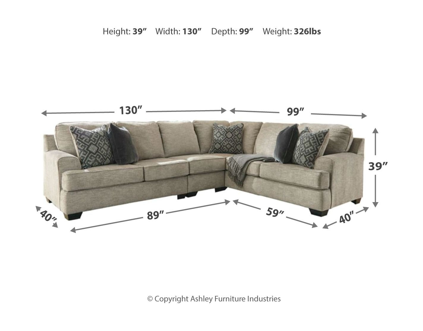 Bovarian - Sectional Set - Hornell Furniture Outlet