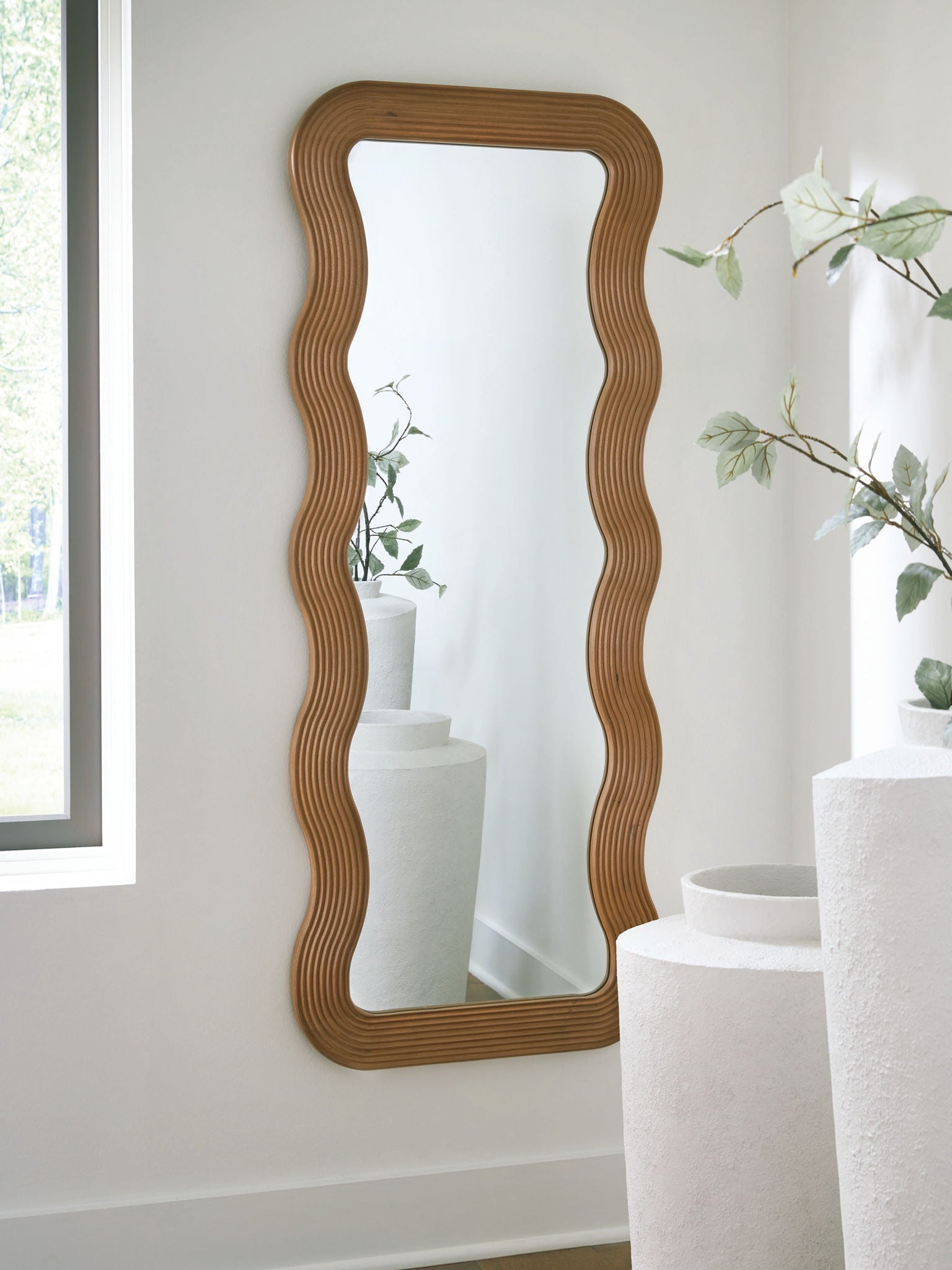 Ellisonville - Brown - Floor Mirror - Hornell Furniture Outlet