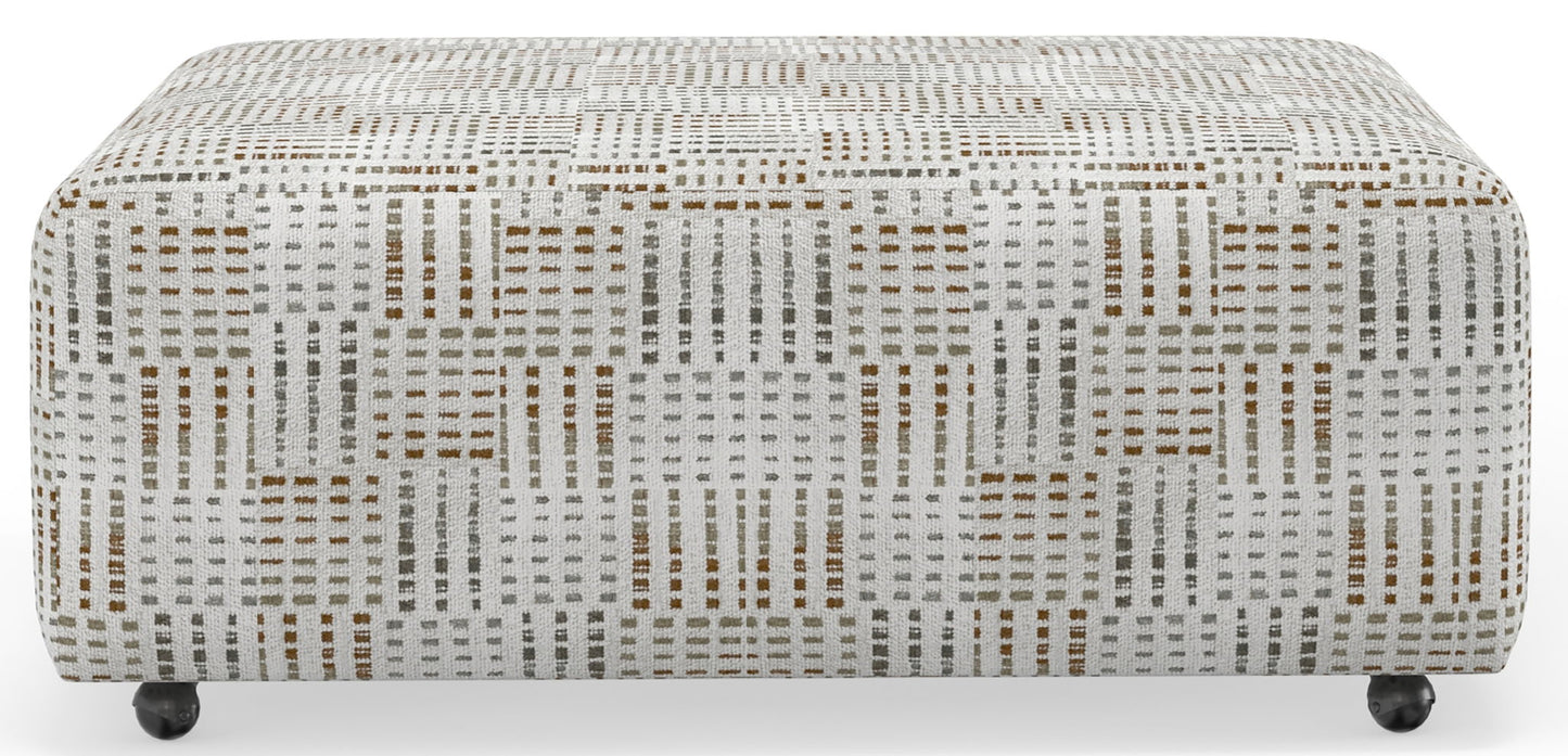 Kellen - Castered Cocktail Ottoman - Hornell Furniture Outlet