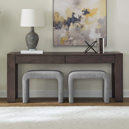 Cascade Falls - 3 Piece Set - Satin Espresso / Gray - Hornell Furniture Outlet