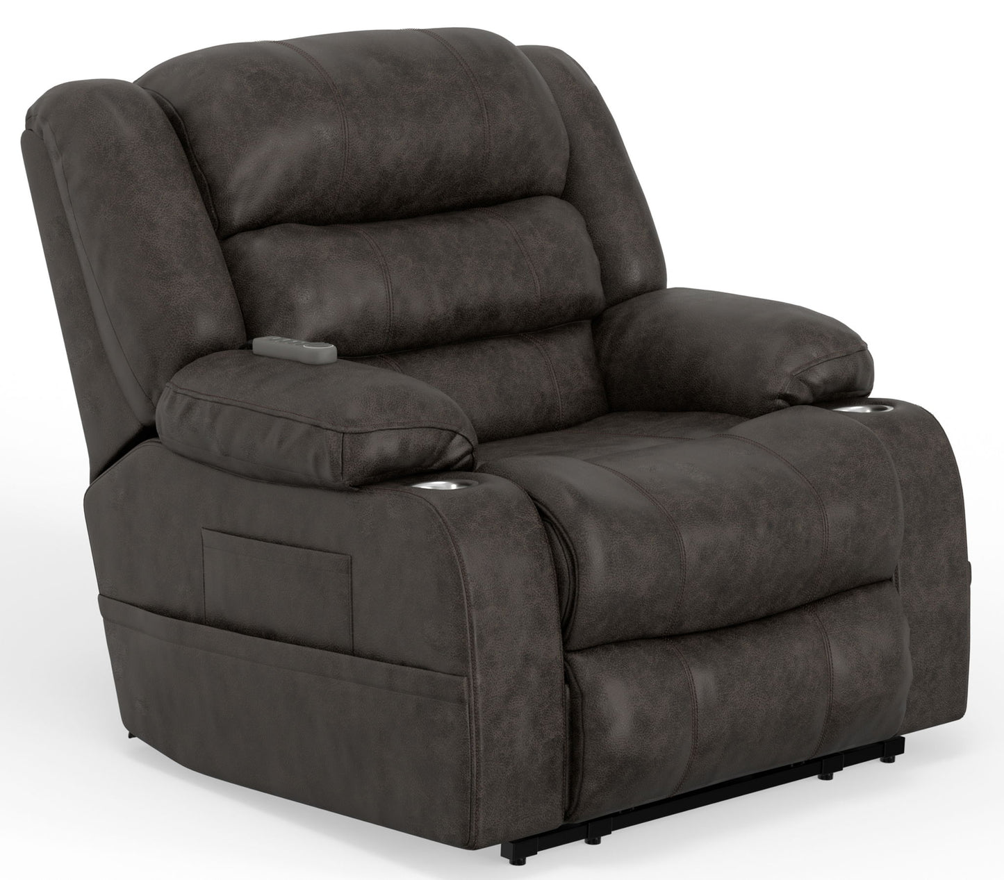 Tucker - Power Lift Recliner With Heat & Massage - Steel - Hornell Furniture Outlet