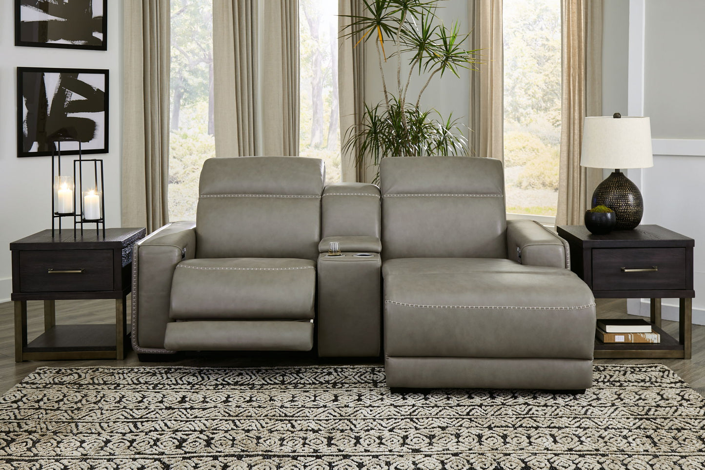 Correze - Power Reclining Sectional - Hornell Furniture Outlet