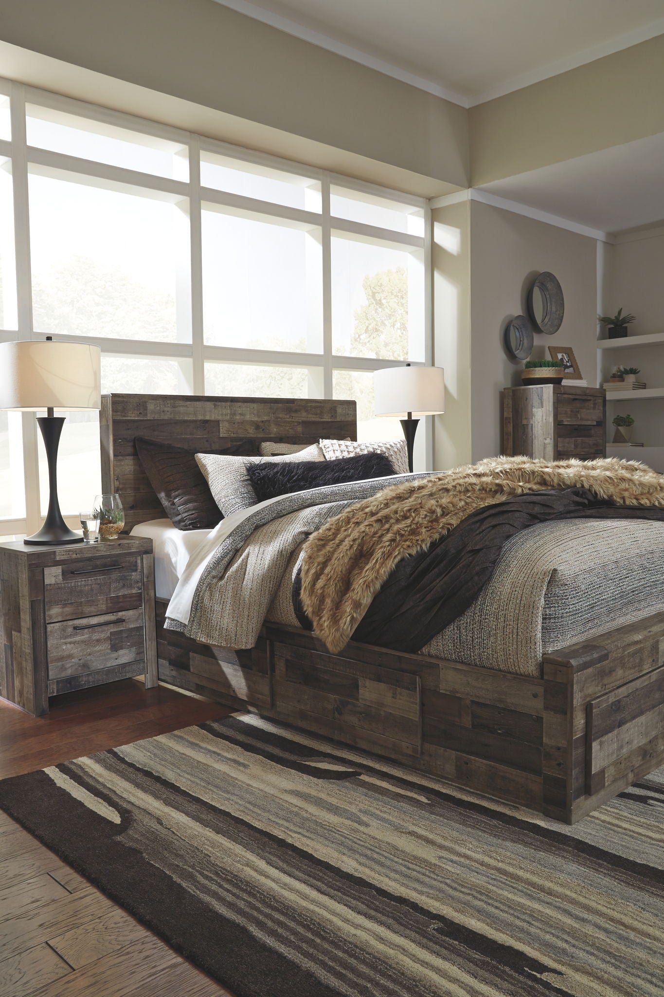 Derekson - Panel Bedroom Set - Hornell Furniture Outlet