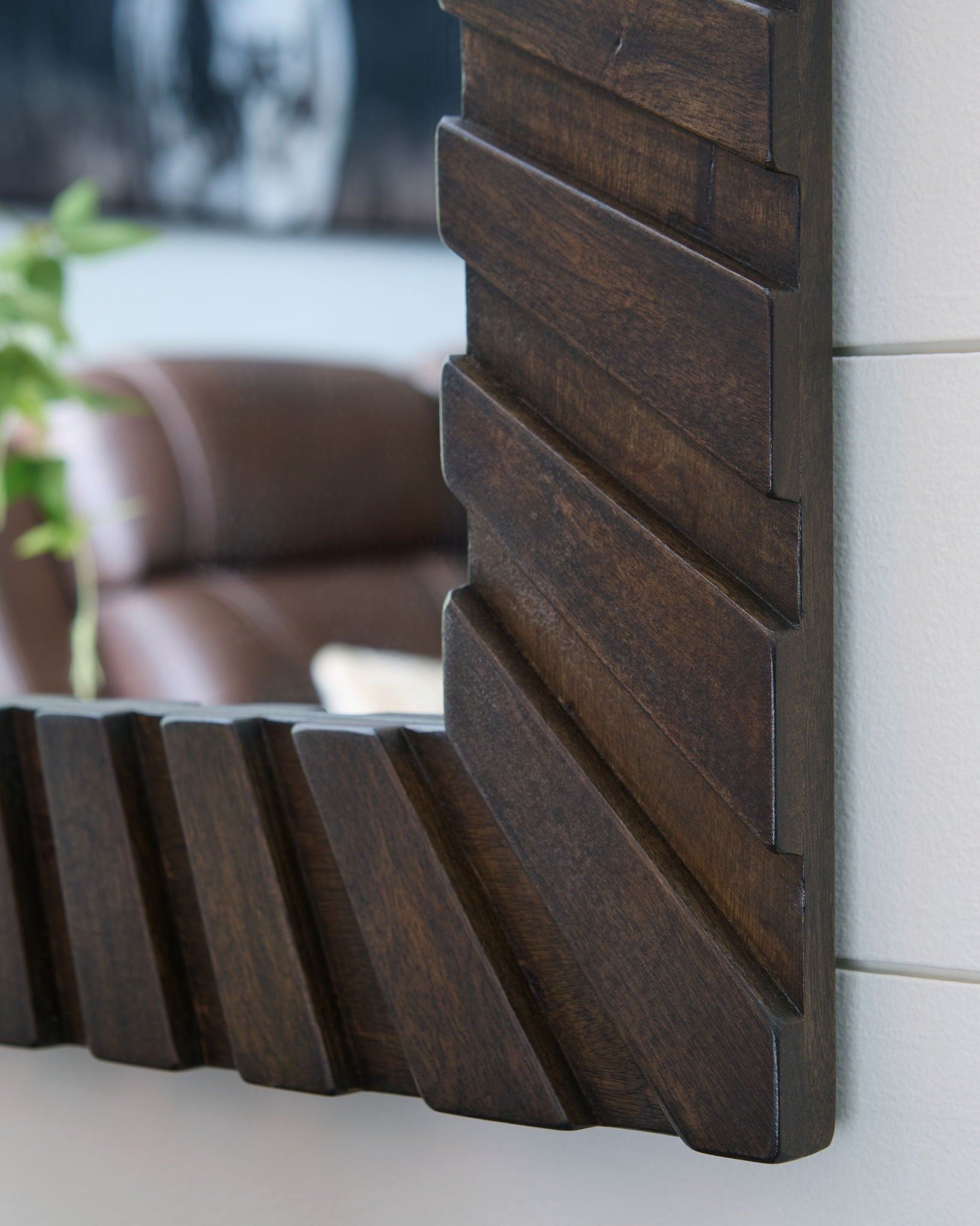 Advin - Dark Brown - Accent Mirror - Hornell Furniture Outlet