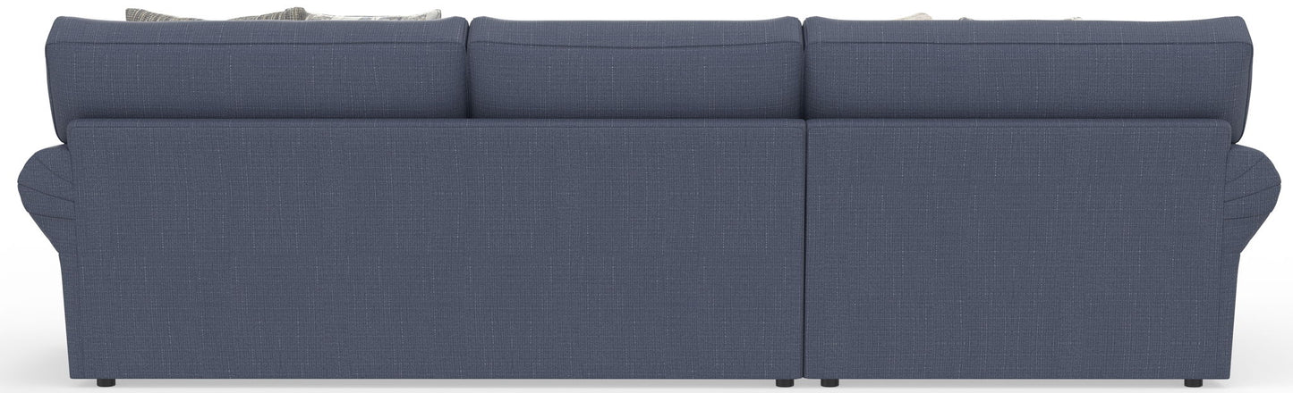 Cape May - Sofa Chaise With Comfort Coil Seating And 5 Accent Pillows Included - Hornell Furniture Outlet