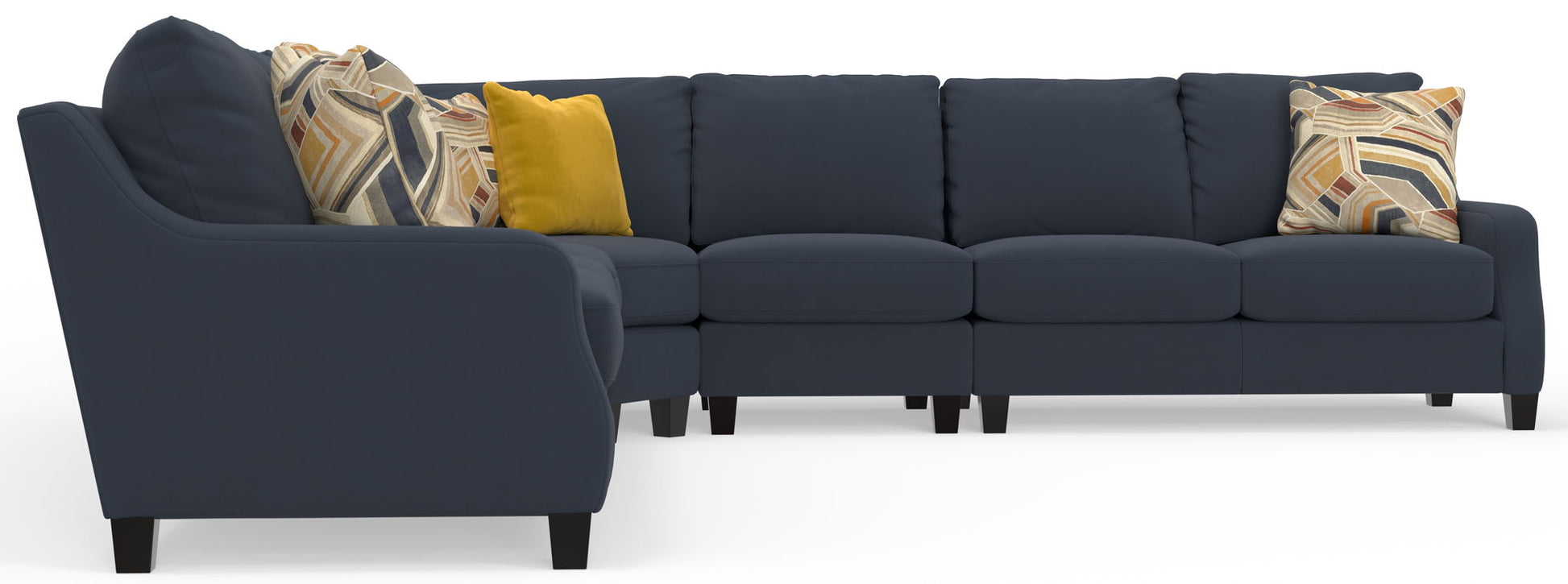 Foley - Sectional With Comfort Coil Seating And 4 Included Accent Pillows - Hornell Furniture Outlet