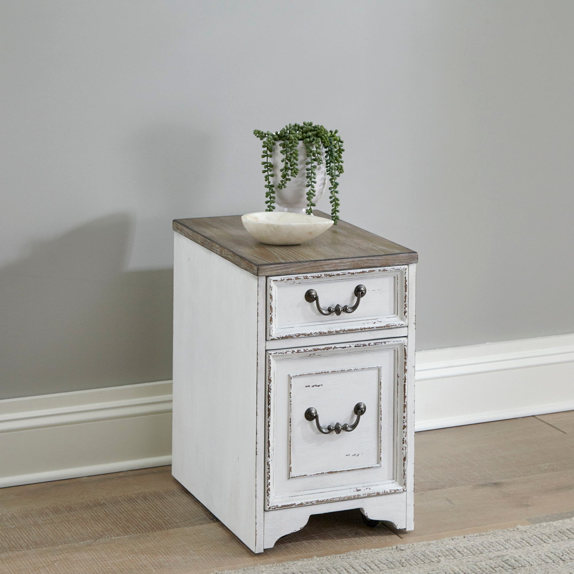Magnolia Manor - Mobile File - White - Hornell Furniture Outlet