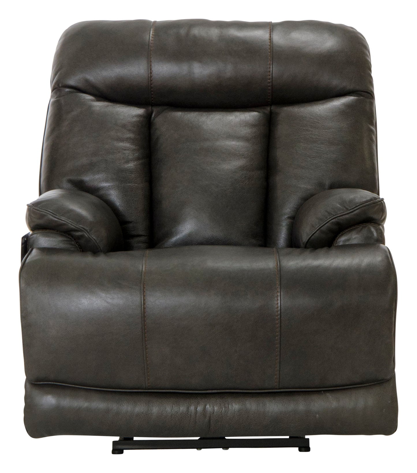 Naples - Power Lay Flat Recliner With Extended Ottoman - Chocolate - Hornell Furniture Outlet