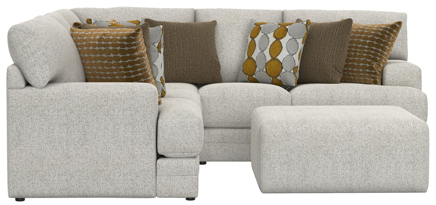 Tori - Sectional With Comfort Coil Seating, Cocktail Ottoman And Accent Pillows Included - Hornell Furniture Outlet