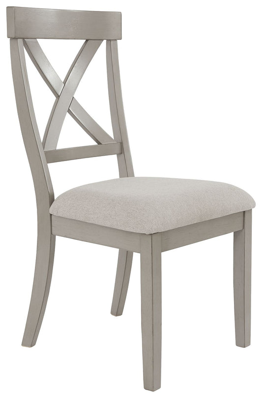 Parellen - Gray - Dining UPH Side Chair (Set of 2) - Hornell Furniture Outlet