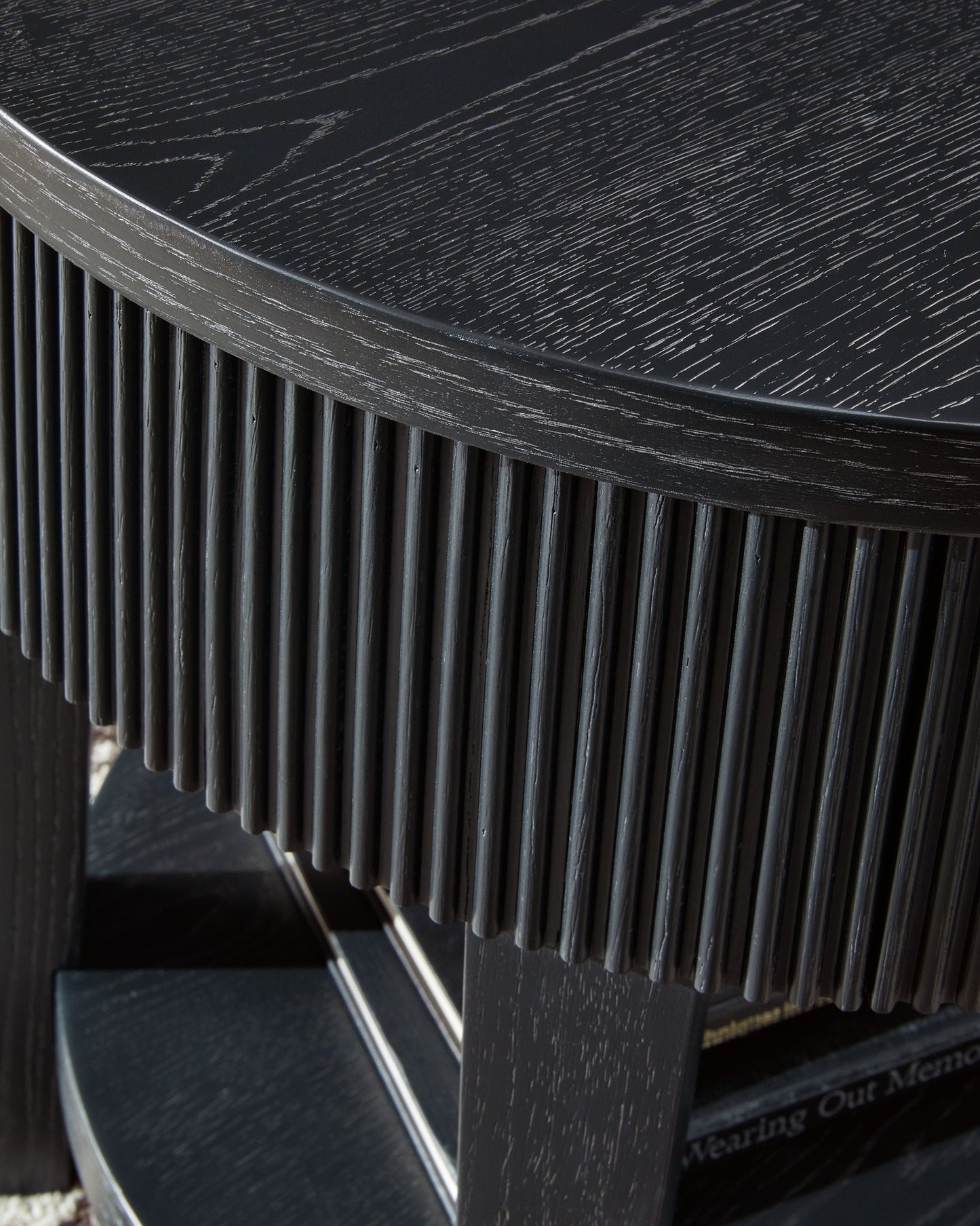 Marstream - Black - Round End Table - Hornell Furniture Outlet