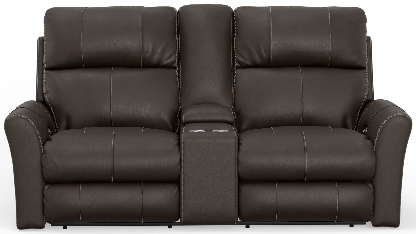 Fredda - Power Recliner Console Loveseat - Hornell Furniture Outlet