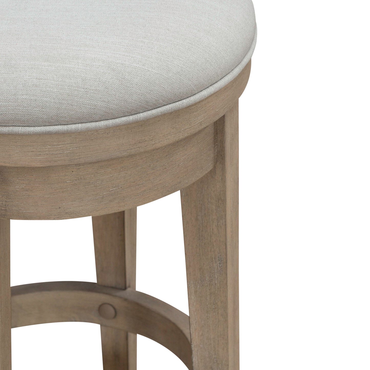 Brentwood - Upholstered Swivel Console Stool - Sandstone - Hornell Furniture Outlet