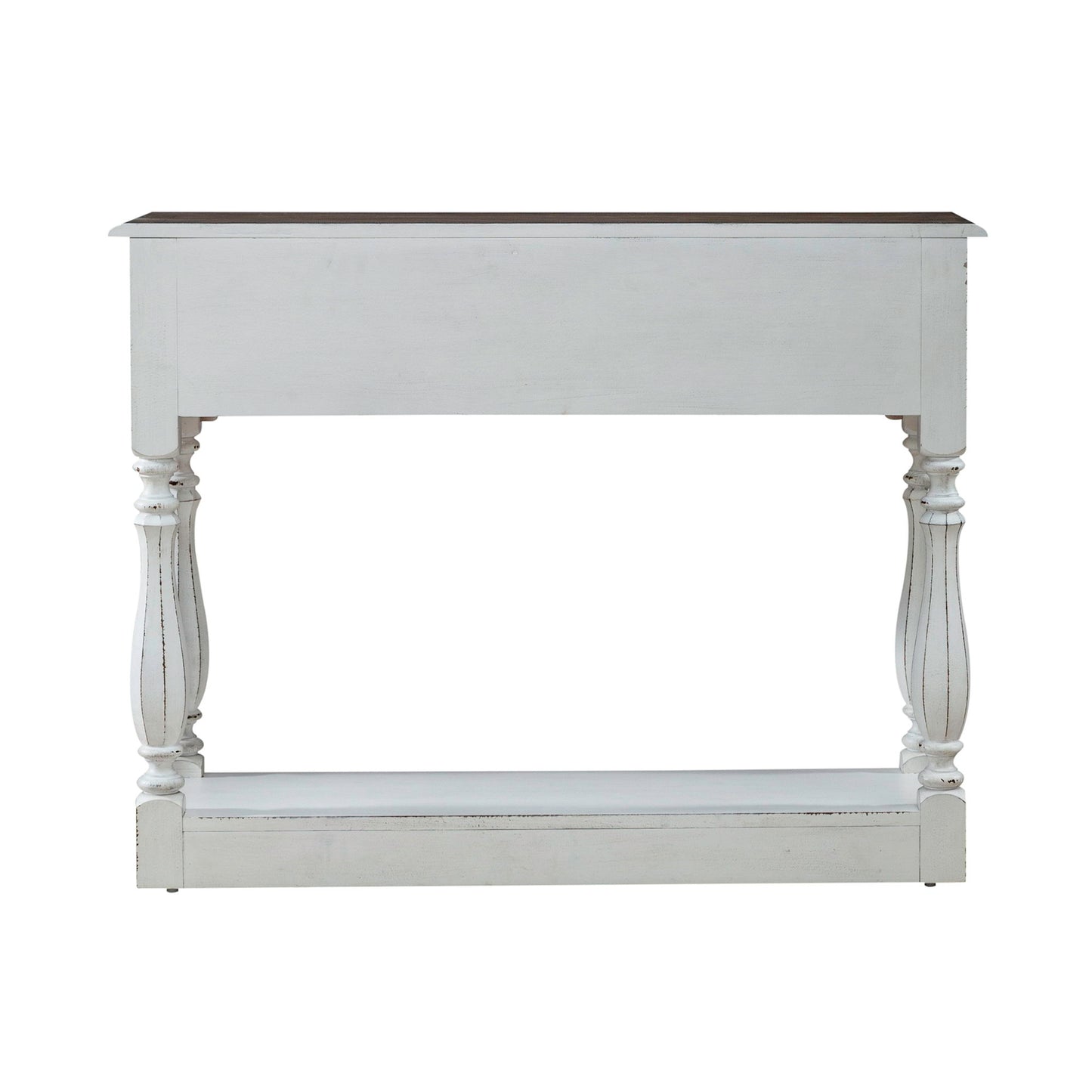 Magnolia Manor - Hall Console Bottom With Shelf For Display & Storage - White - Hornell Furniture Outlet