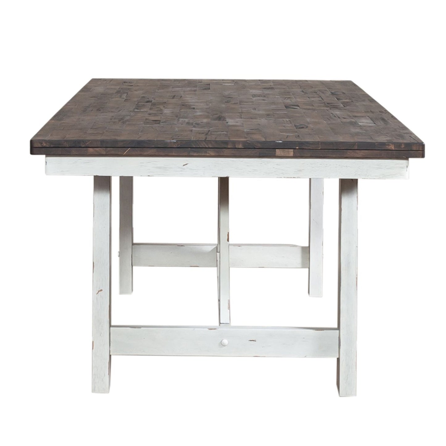 Farmhouse - Fixed Top Trestle Table - White - Hornell Furniture Outlet