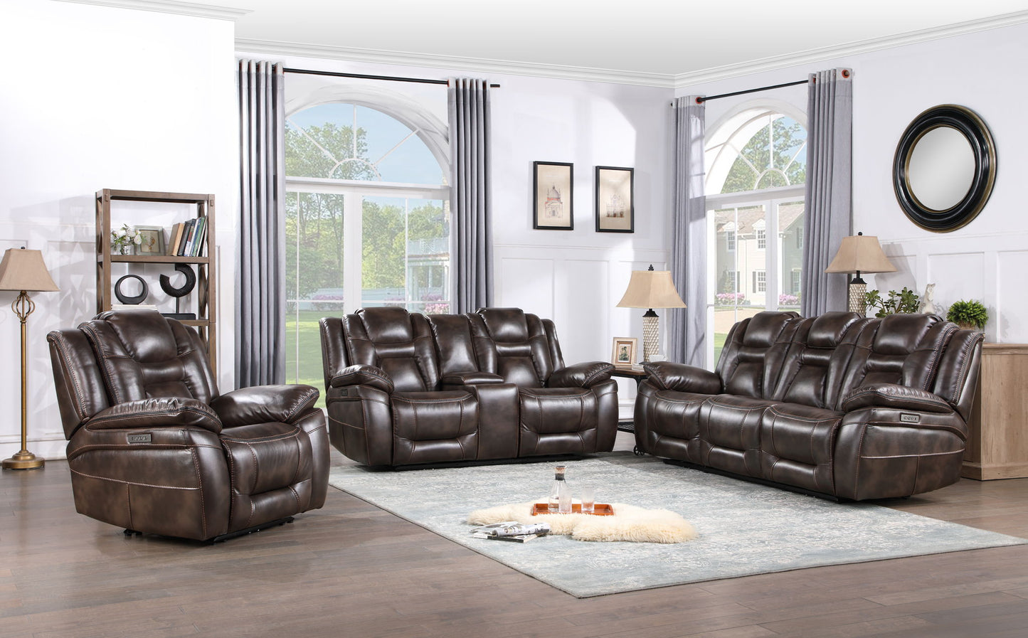 Oportuna - Reclining Living Room Set - Hornell Furniture Outlet