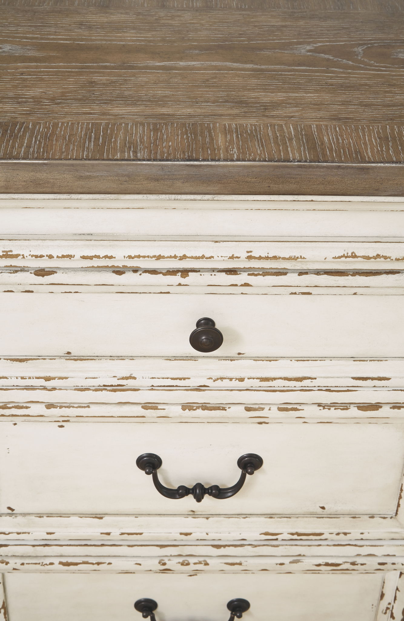 Realyn - Chipped White - Dining Room Server - Hornell Furniture Outlet