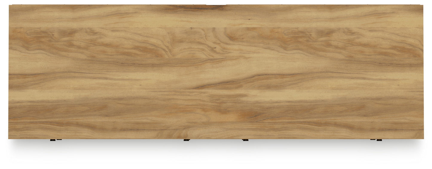 Bermacy - Light Brown - Six Drawer Dresser - Hornell Furniture Outlet
