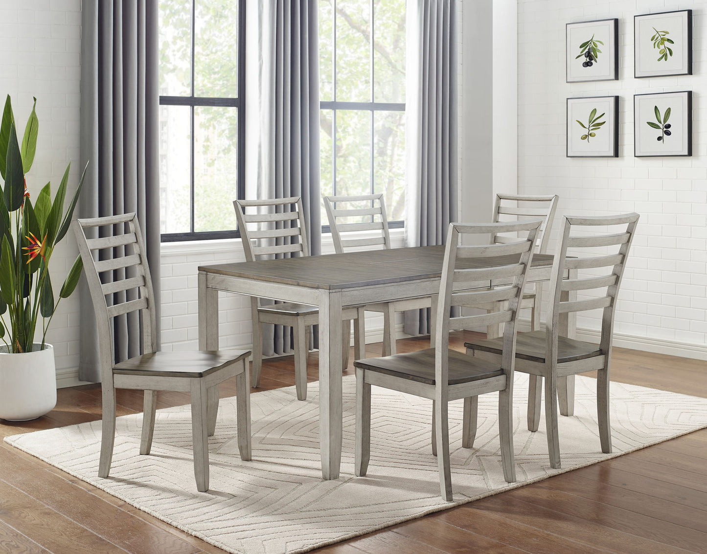 Abacus - Dining Table - Dark Brown - Hornell Furniture Outlet