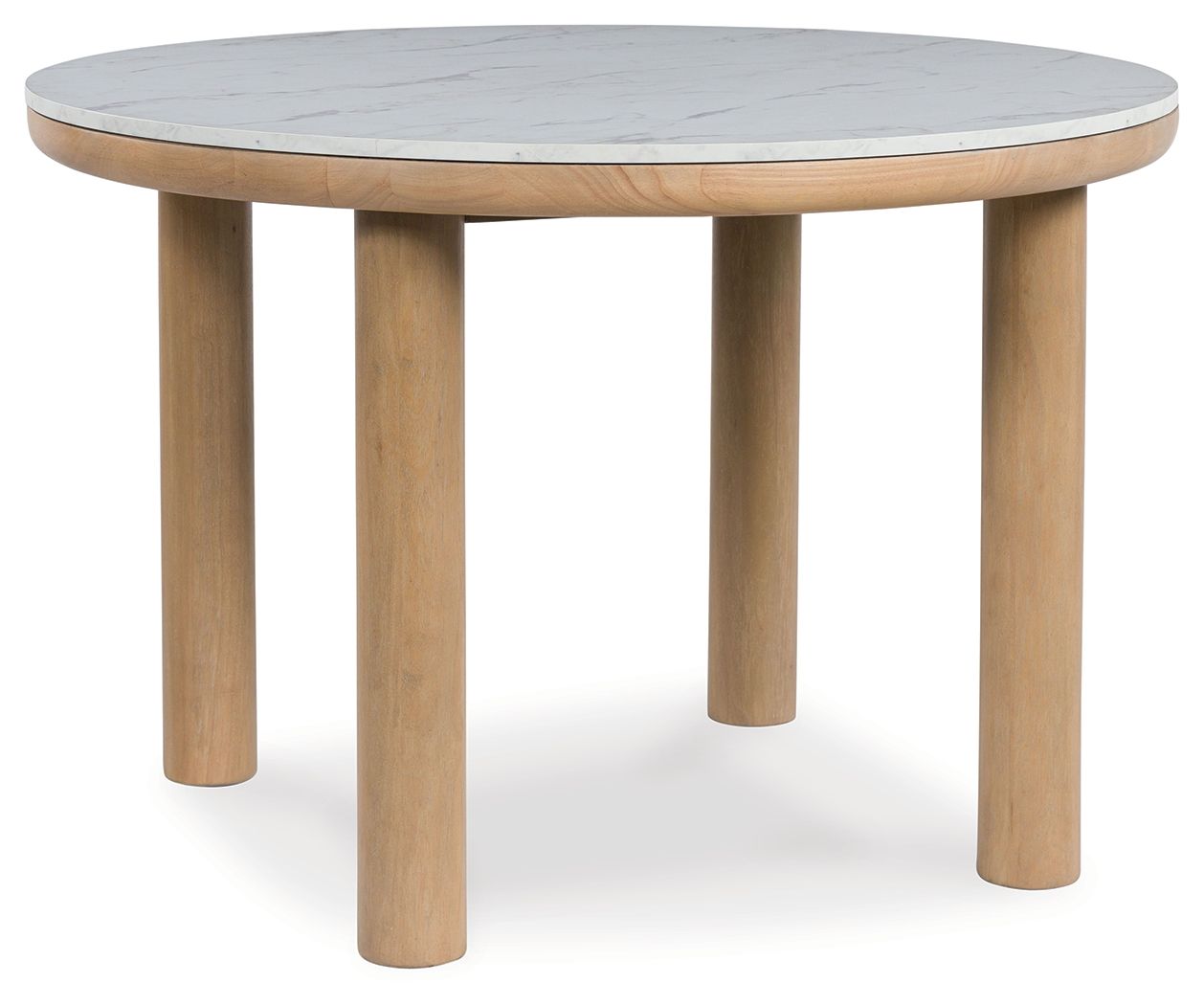 Sawdyn - Light Brown - Round Dining Room Table - Hornell Furniture Outlet
