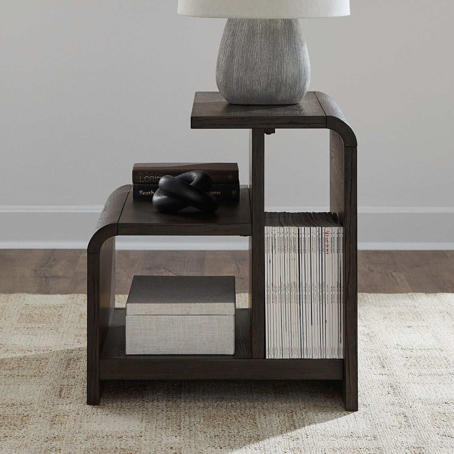 Perspectives - End Table - Brown - Hornell Furniture Outlet