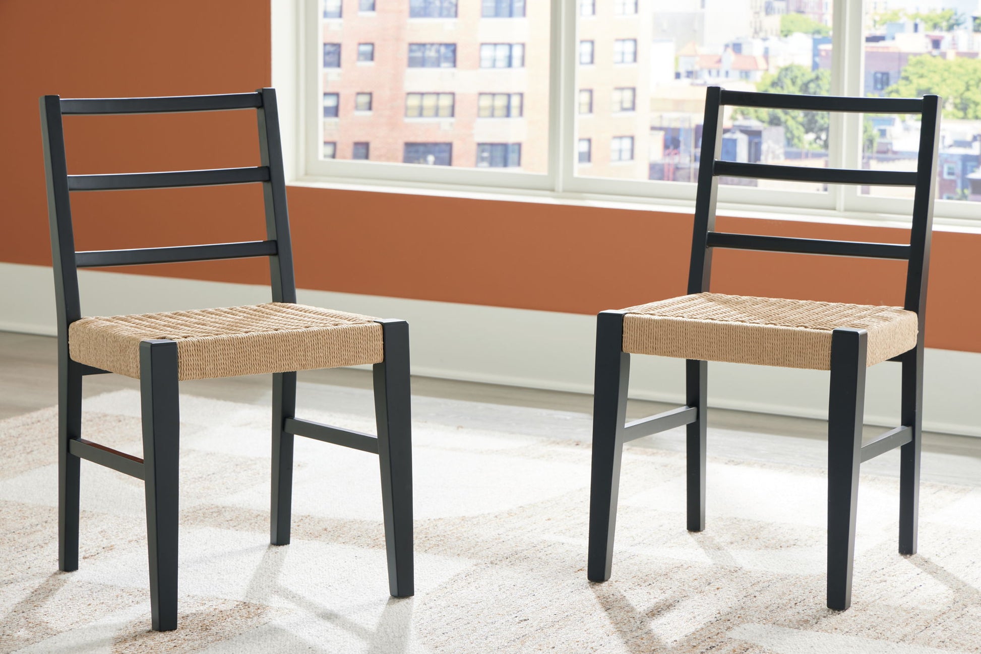 Isanti - Light Brown / Black - Dining Room Side Chair (Set of 2) - Hornell Furniture Outlet