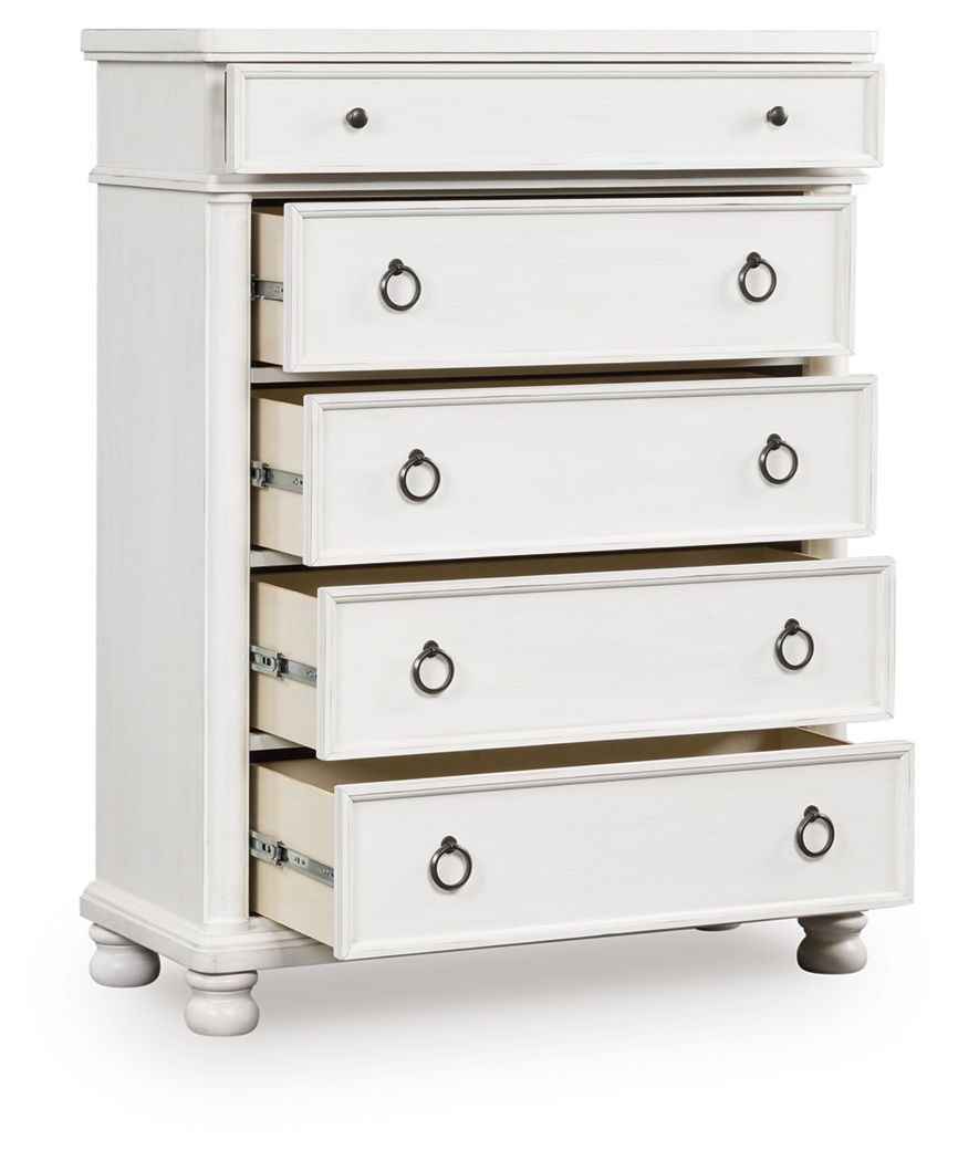 Rowlenstown - Five Drawer Chest - Hornell Furniture Outlet