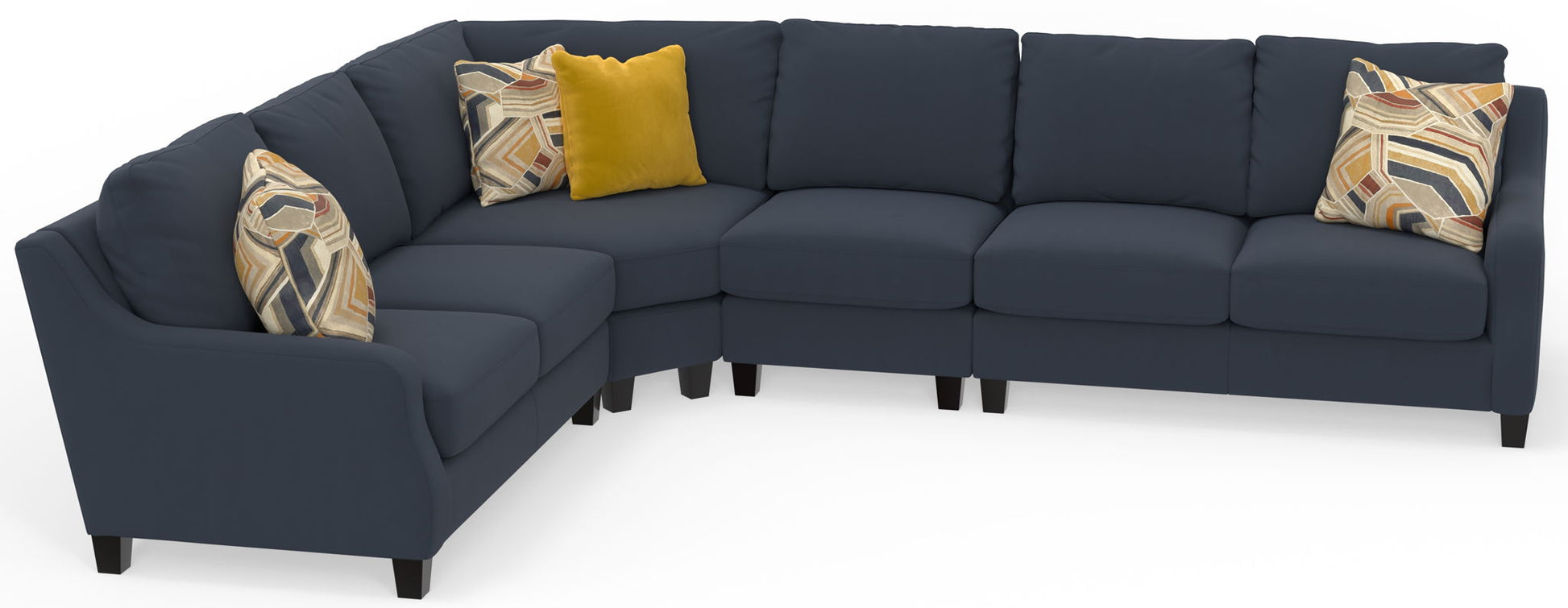 Foley - Sectional With Comfort Coil Seating And 4 Included Accent Pillows - Hornell Furniture Outlet