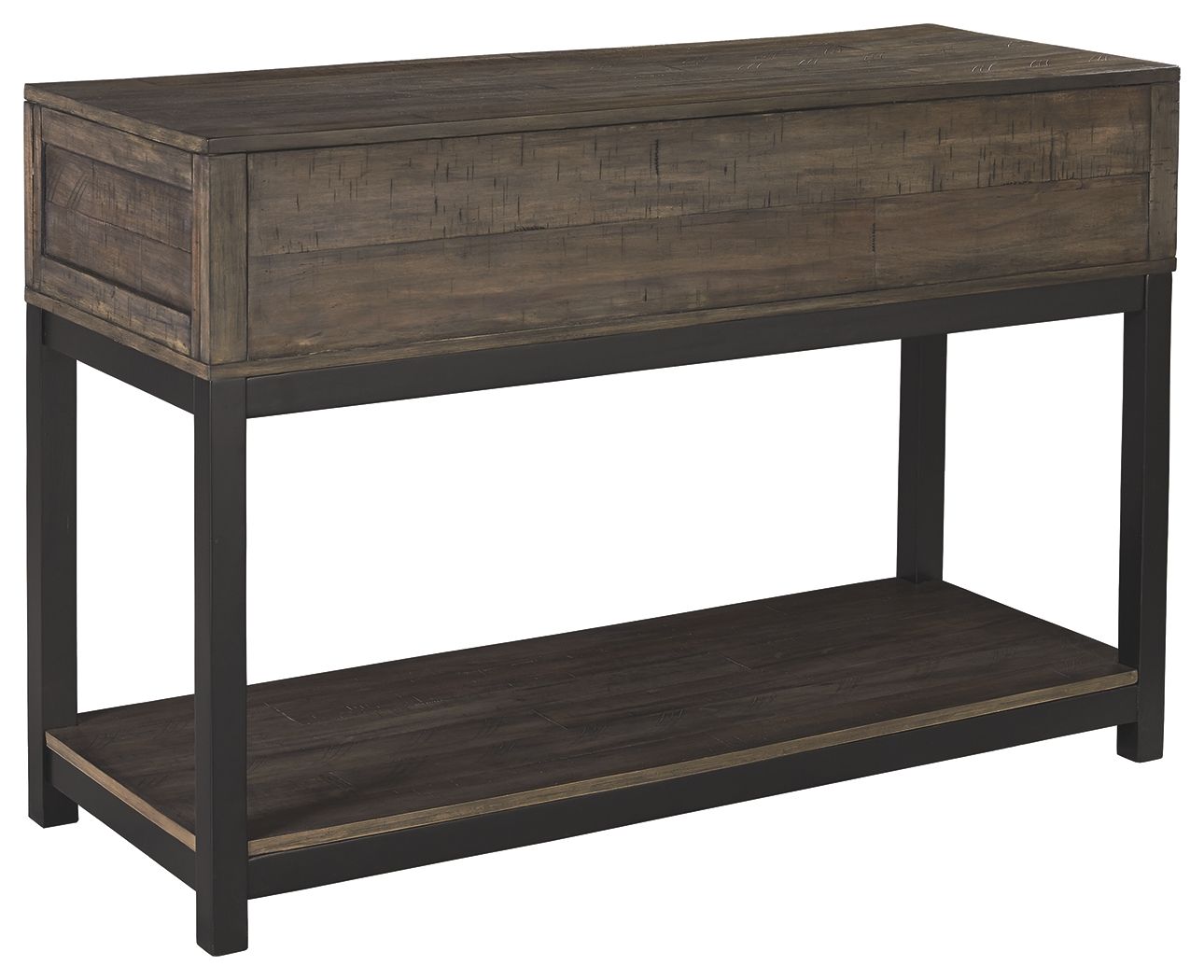 Johurst - Grayish Brown - Sofa Table - Hornell Furniture Outlet