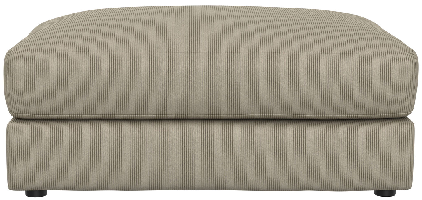 Ezra - Ottoman - Twine - Hornell Furniture Outlet