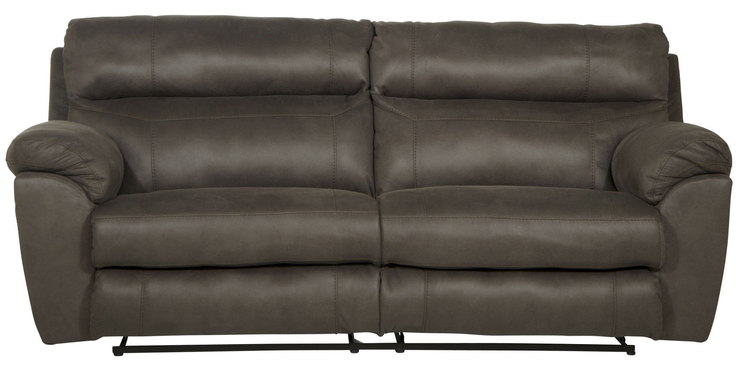 Atlas - Reclining Sofa - Charcoal - Hornell Furniture Outlet