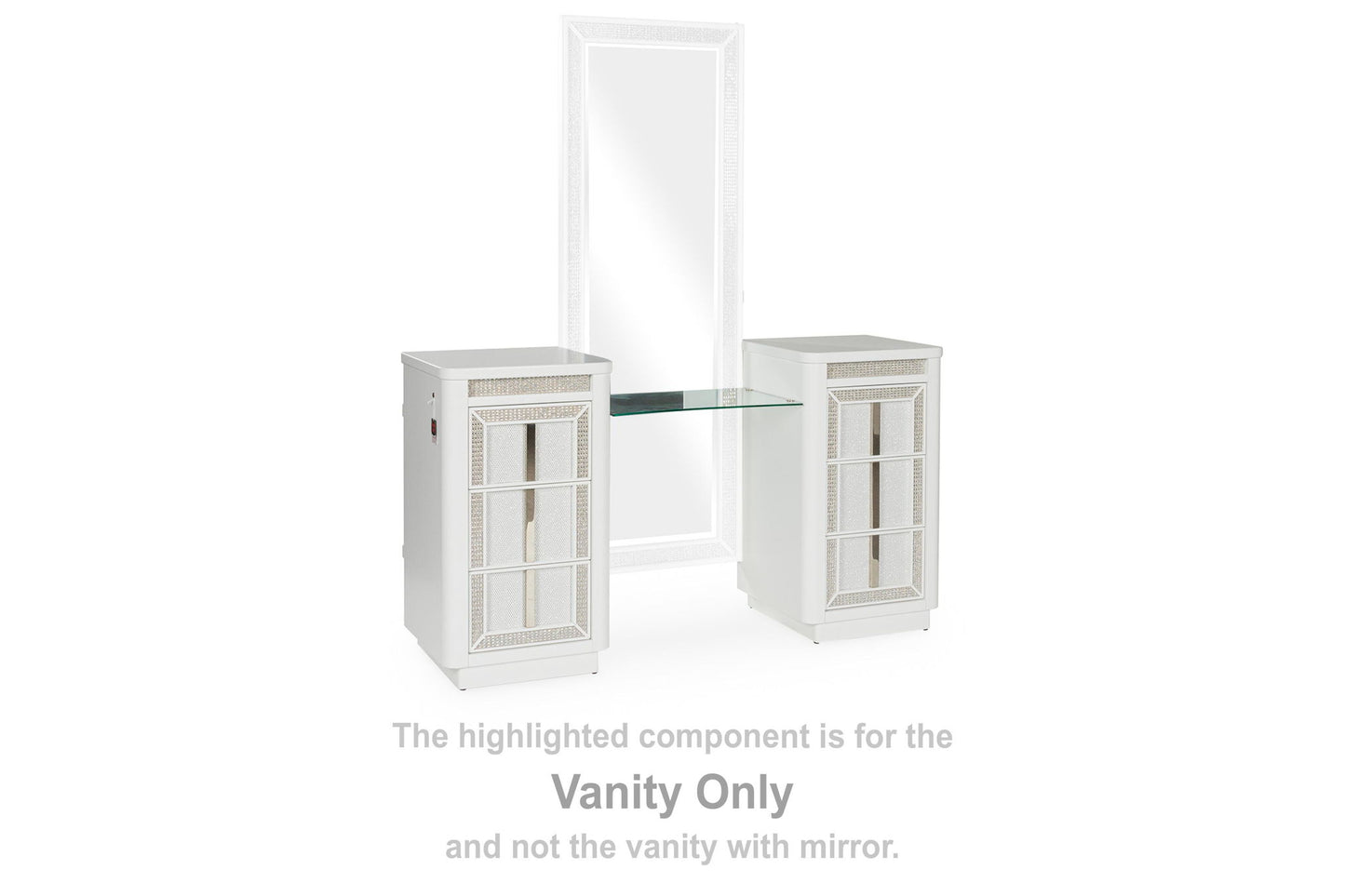 Chalanna - Vanity - White - Hornell Furniture Outlet