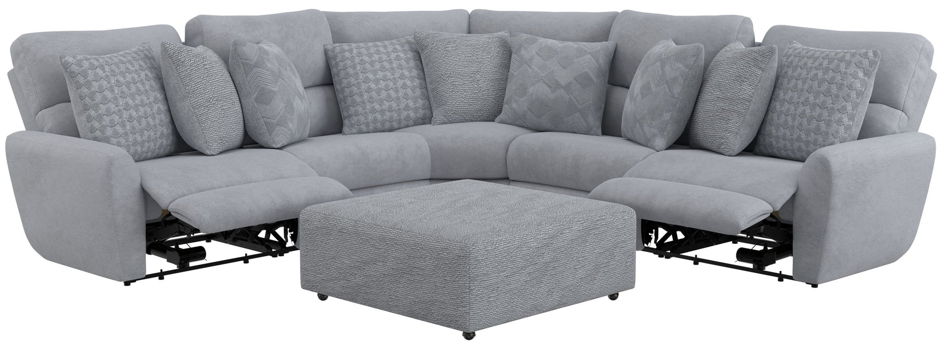 Majesty - Deep Seating Power Reclining Sectional - Hornell Furniture Outlet