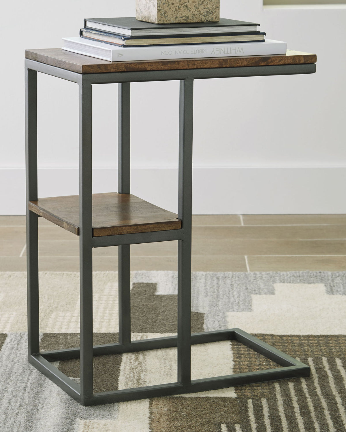 Forestmin - Natural / Black - Accent Table - Hornell Furniture Outlet
