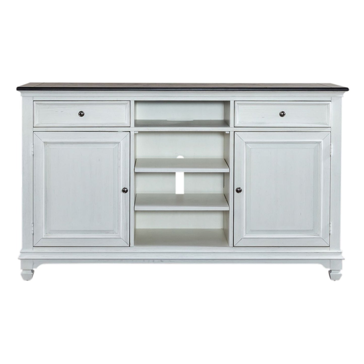 Allyson Park - 68" Highboy TV Console - White - Hornell Furniture Outlet