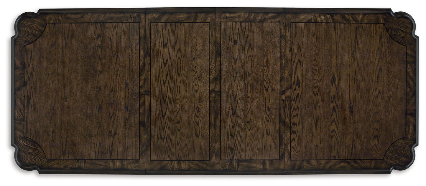 Maylee - Dark Brown - Dining Extension Table - Hornell Furniture Outlet