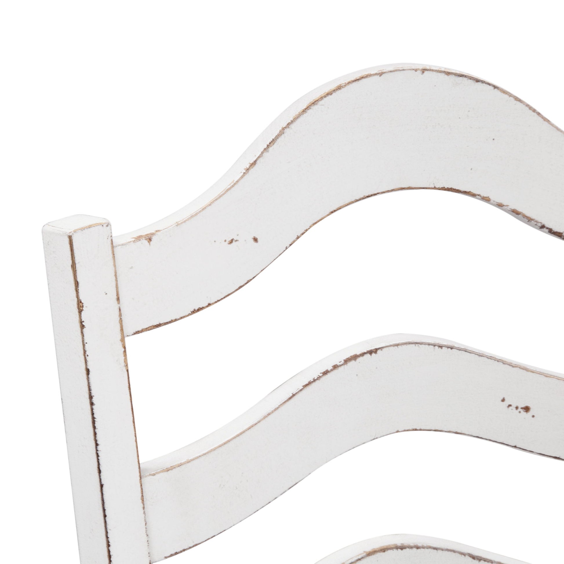 Magnolia Manor - Ladder Back Side Chair - White - Hornell Furniture Outlet